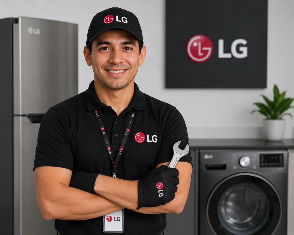 Técnico de Servicio LG llegando a domicilio en Santiago
